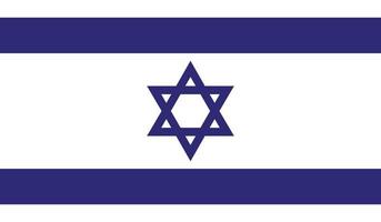 Bild der israelischen Flagge vektor