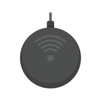 Super-Wireless-Ladegerät-Symbol, flacher Stil vektor