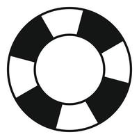 Rettungsring-Symbol, einfacher Stil vektor