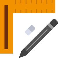 linjal konstruktion penna reparera design platt Färg ikon vektor ikon baner mall