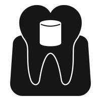 Zahnreinigungssymbol, einfacher Stil vektor