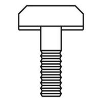 Symbol für Klemmschraube, Umrissstil vektor