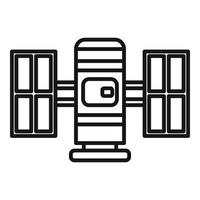 Symbol für Kommunikationssatelliten, Umrissstil vektor