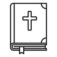 Ikone der heiligen Bibel, Umrissstil vektor