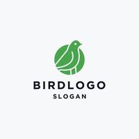 Vogel-Logo-Vorlage mit Linienkunststil. kreative abstrakte vogellogosammlung. vektor