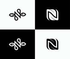 n logotypdesign vektor