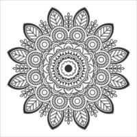 mandala mönster design för färg bok konst tapet design, bricka mönster, hälsning kort, spets och. dekoration för interiör design. vektor