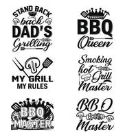 Bier Grillgetränk T-Shirt Design. eps-svg. vektor