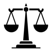 unik design ikon av rättvisa vektor