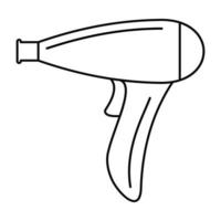 Haartrockner-Symbol, Umrissstil vektor
