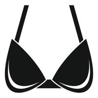 bikini behå ikon, enkel stil vektor
