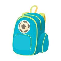 Schulrucksack-Symbol, Cartoon-Stil vektor