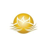 Beauty-Vektor-Lotus-Symbol-Logo-Design vektor