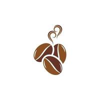 kaffeböna ikon vektor illustration