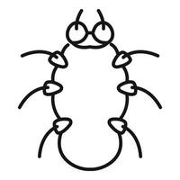 fara insekt ikon, översikt stil vektor