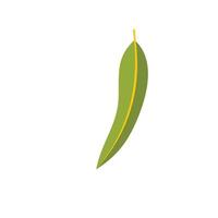 eukalyptus blad ikon, platt stil vektor