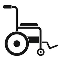 patient rullstol ikon, enkel stil vektor