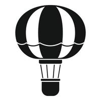 flyg luft ballong ikon, enkel stil vektor