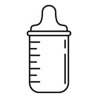 Babyflaschen-Symbol, Umrissstil vektor