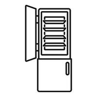 Haus-Kühlschrank-Symbol, Umrissstil vektor