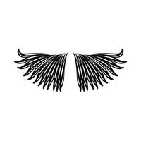 Flügel-Symbol im einfachen Stil vektor