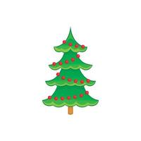 Weihnachtsbaum-Symbol, Cartoon-Stil vektor