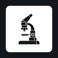 mikroskop ikon i enkel stil vektor
