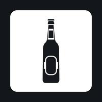 Flasche Bier-Symbol, einfacher Stil vektor