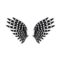 Vogelflügel-Symbol, einfacher Stil vektor