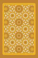 uppsättning av dekorativ islamic arabesk bakgrund. arabicum traditionell arkitektur geometrisk mönster. uppsättning av dekorativ vektor paneler eller skärmar för laser skärande.
