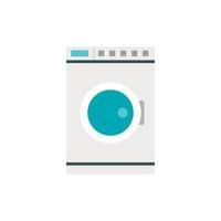 tvättning maskin ikon, platt stil vektor
