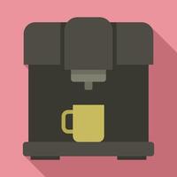 Barista kaffe maskin ikon, platt stil vektor