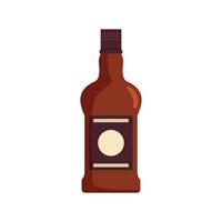 Flasche Cognac-Symbol, flacher Stil vektor