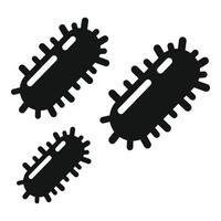 Infektionsvirus-Symbol, einfacher Stil vektor
