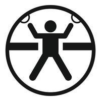 Zorb-Symbol, einfacher Stil vektor