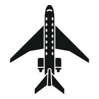 Flugzeug-Reparatur-Karosserie-Symbol, einfacher Stil vektor