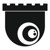 Indoor-Überwachungskamera-Symbol, einfacher Stil vektor