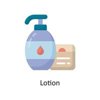 Lotion-Vektor-flache Icon-Design-Illustration. Housekeeping-Symbol auf weißem Hintergrund Eps 10-Datei vektor