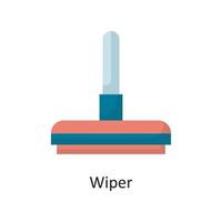 Wischer-Vektor-flache Icon-Design-Illustration. Housekeeping-Symbol auf weißem Hintergrund Eps 10-Datei vektor