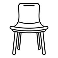 Sommer-Outdoor-Stuhl-Symbol, Umriss-Stil vektor