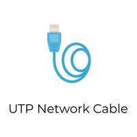 utp nätverk kabel- vektor