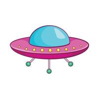 UFO-Symbol, Cartoon-Stil vektor