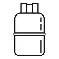 Kochsymbol für Gasflaschen, Umrissstil vektor