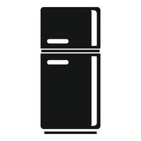 mat kylskåp ikon, enkel stil vektor