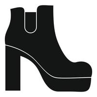 Frau Schuhe Symbol Vektor einfach