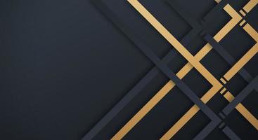abstrakt mörk Marin 3d bakgrund med guld och svart rader papper skära stil texturerat. användbar för dekorativ webb layout, affisch, baner, företags- broschyr och seminarium mall design vektor