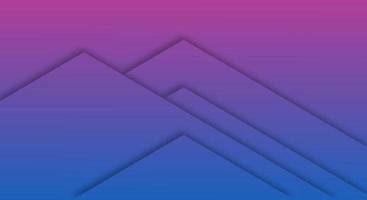 abstrakter lila und blauer farbverlaufshintergrund geometrischer papierschnittstil für broschüren oder zielseitenvorlage vektor
