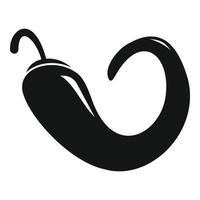 Jalapeno-Chili-Pfeffer-Symbol, einfacher Stil vektor