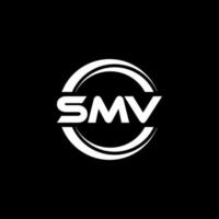 smv-Brief-Logo-Design in Abbildung. Vektorlogo, Kalligrafie-Designs für Logo, Poster, Einladung usw. vektor