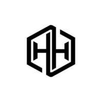 HH-Brief-Logo-Design in Abbildung. Vektorlogo, Kalligrafie-Designs für Logo, Poster, Einladung usw. vektor